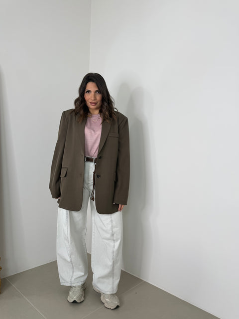 BLAZER PAULA APERTA SUL RETRO MARRONE