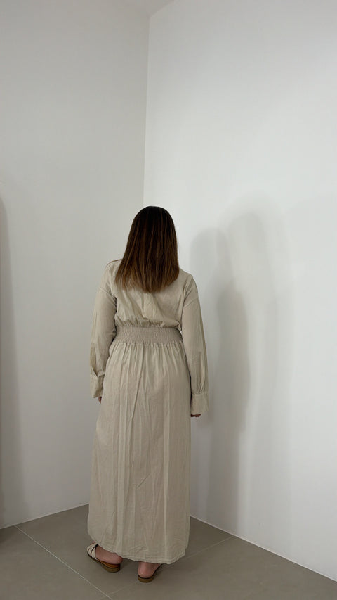 DRESS TANZANIA BEIGE