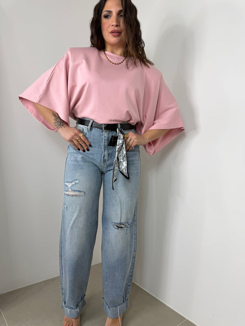 JEANS BALLOON CON STRAPPI 3271