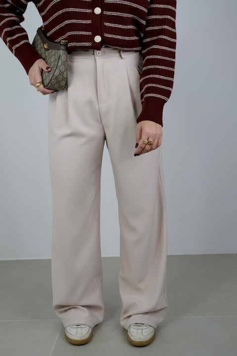 PANTALONE PALAZZO CON PINCES