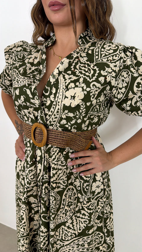 DRESS TRAFORATO VERDE