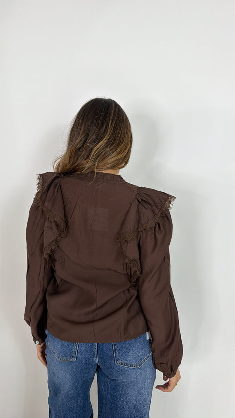 CAMICIA LOREN MARRONE