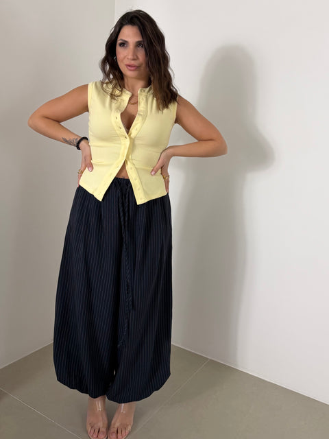 PANTATUTA GESSATO BALLOON BLU