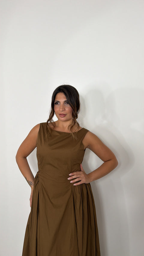LONG DRESS AURA CUOIO