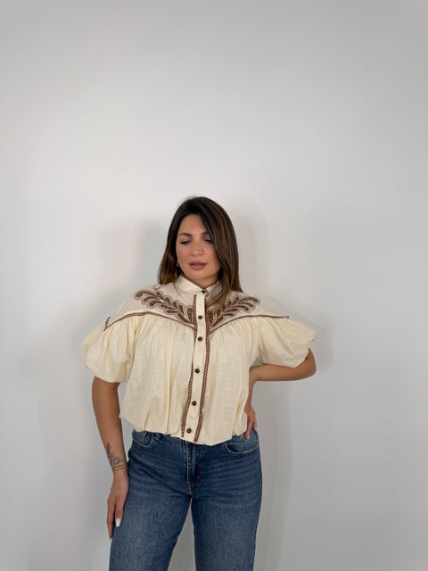 CAMICIA PALMAS BEIGE