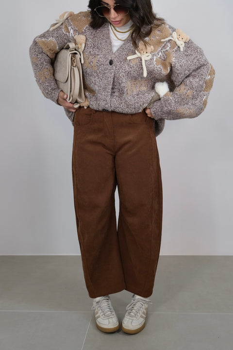 PANTALONE BALLOON COSTINA CAMEL