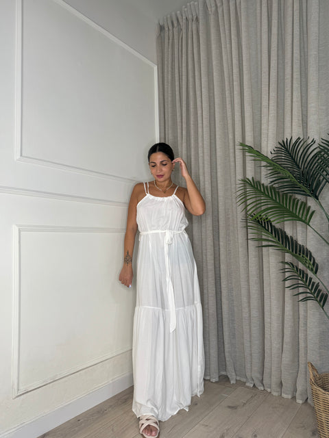 DRESS IN COTONE BIANCO