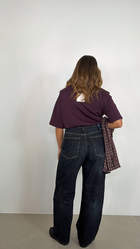 JEANS BALLOON DENIM SCURO