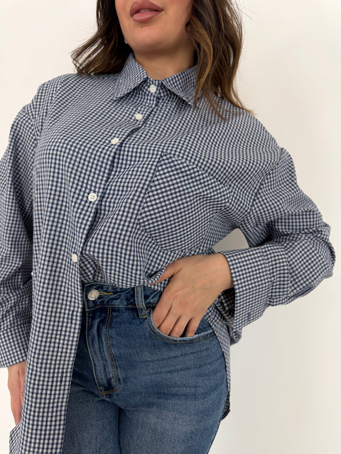 CAMICIA GILLES BLU