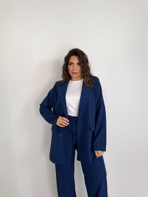 TAILLEUR ESTER GESSATO BLU