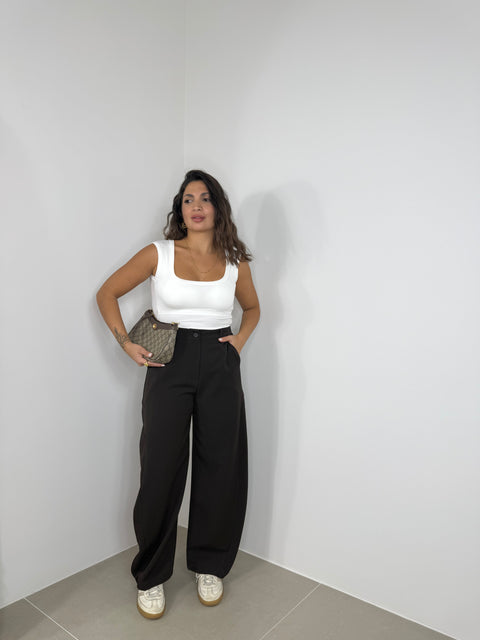 PANTALONE BALLOON MONOLANA MARRONE