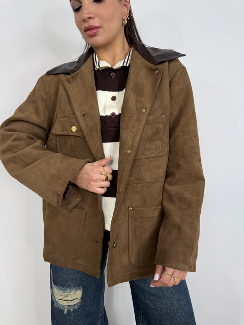 GIACCA NOA IN ECO CAMOSCIO