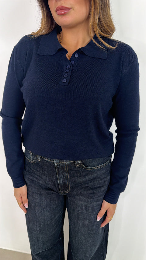 PULLOVER MENA BLU