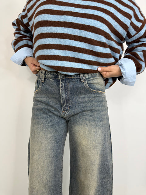 JEANS BALLOON SABBIATO