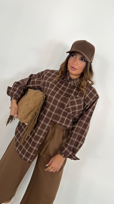 CAMICIA CIRILLA MARRONE