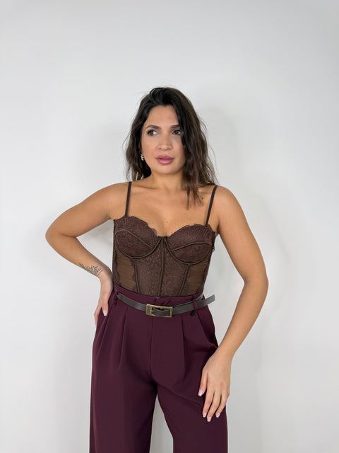 CORPETTO IN PIZZO MARRONE