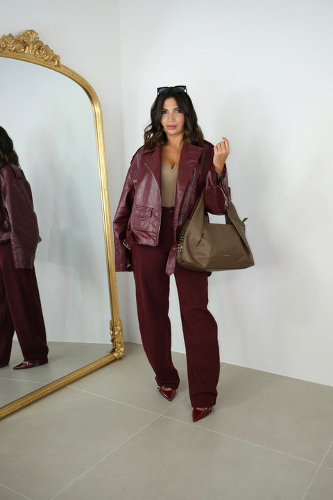 CHIODO OVER IN VINILE BORDEAUX