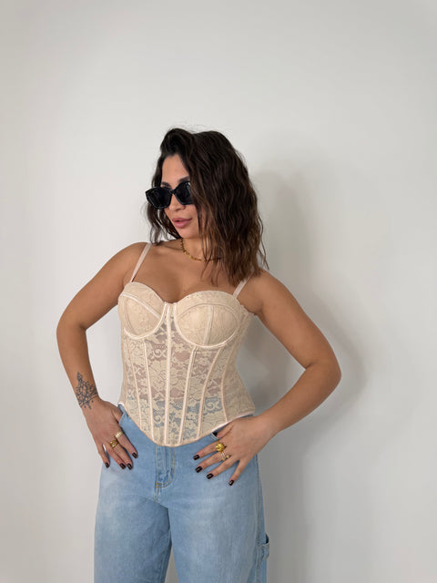 CORPETTO IN PIZZO BEIGE