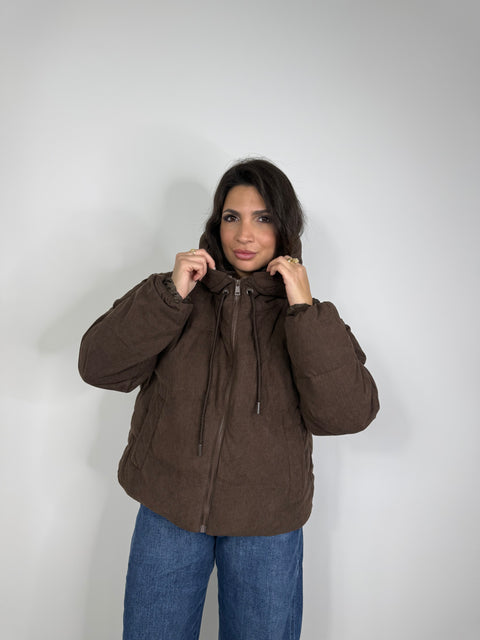 GIUBBOTTO COSTINA MARRONE