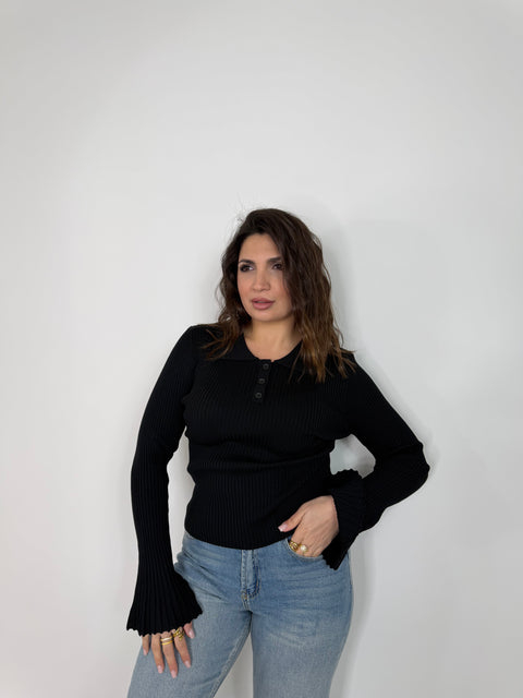 MAGLIA MELANY NERA