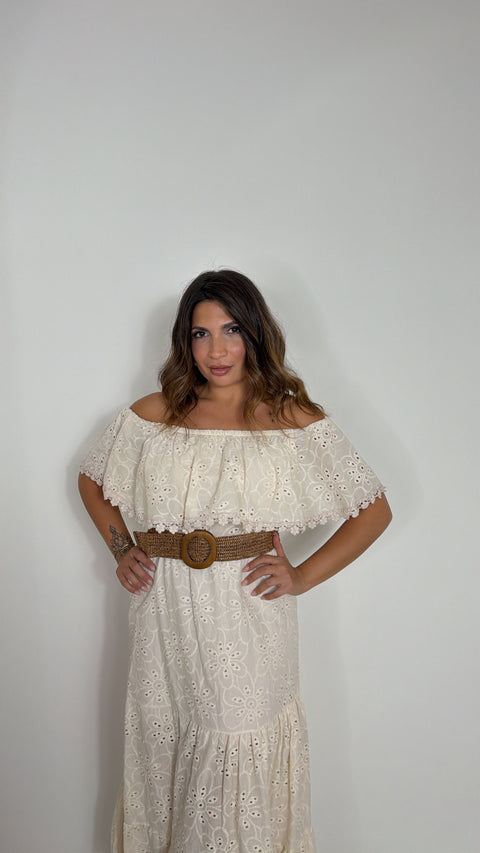 DRESS MINORCA BEIGE