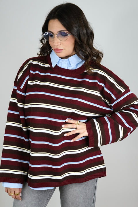 PULLOVER ISABEL BORDEAUX