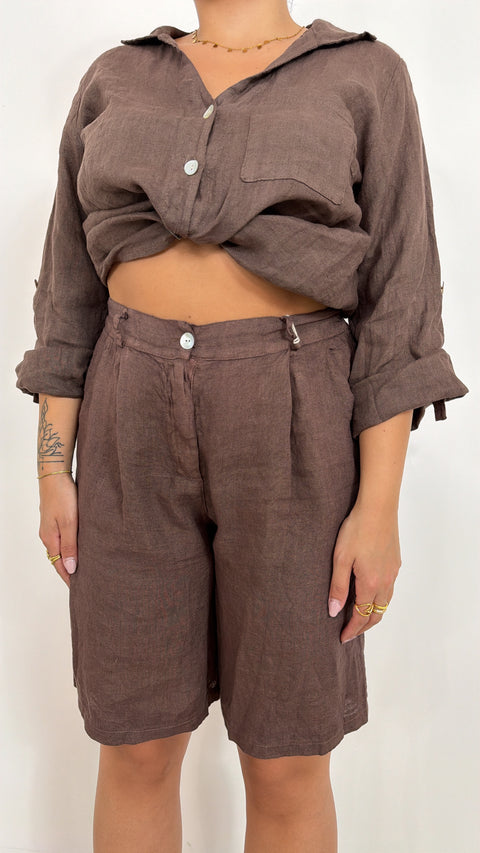 SHORT VANIA MARRONE
