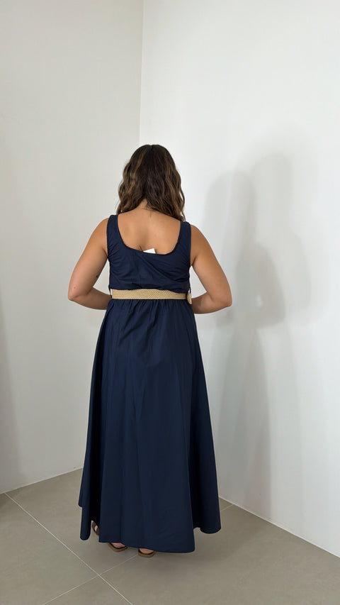 DRESS ASTRID LUNGO BLU
