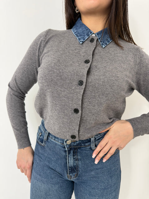CARDIGAN KLOE GRIGIO