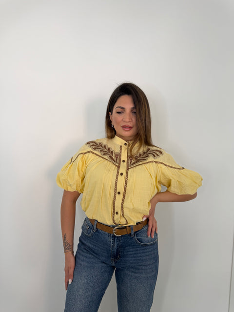 CAMICIA PALMAS GIALLA